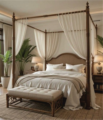 Solid Wood Bed